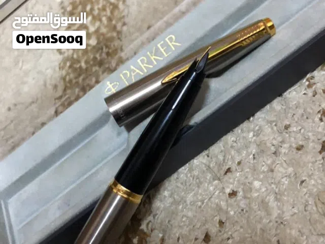 قلم ريشه باركر + علبة حبر الماني