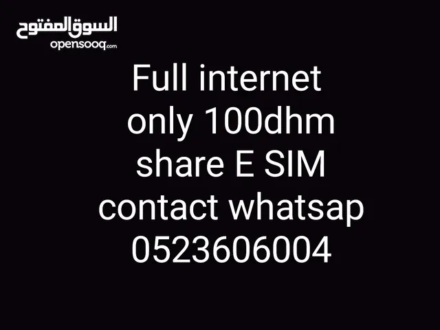 Full internet share E.SIM 100 for mont