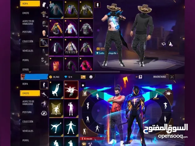 Free Fire Accounts and Characters for Sale in Doha