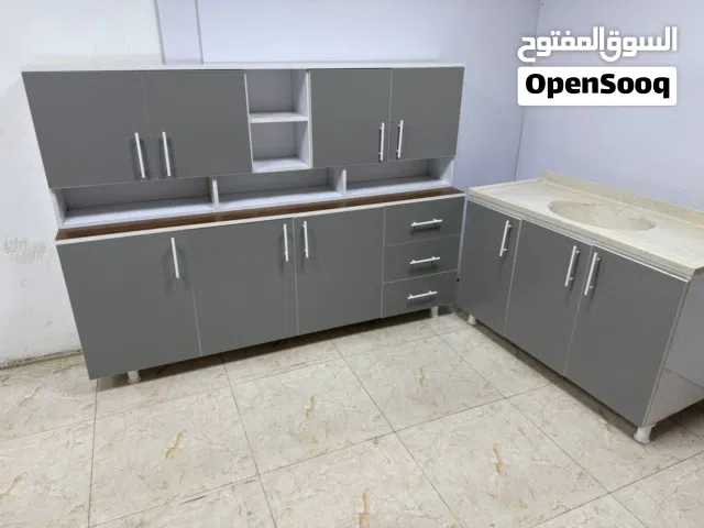 كاونتر خشب mdf قياس مترين وسنك متر و20 مرمر