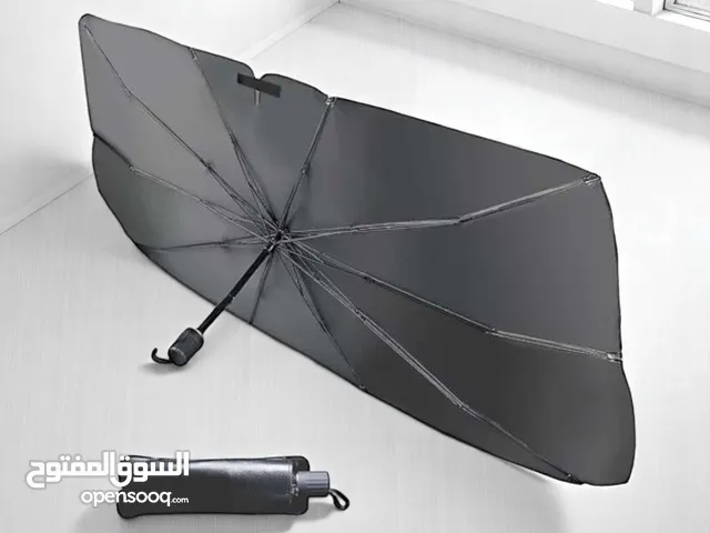 شمسية سيارة قابلة للطي الاستخدامات: حماية الزجاج الأمامي للسيارة من أشعة الشمس المباشرة. تقليل حر