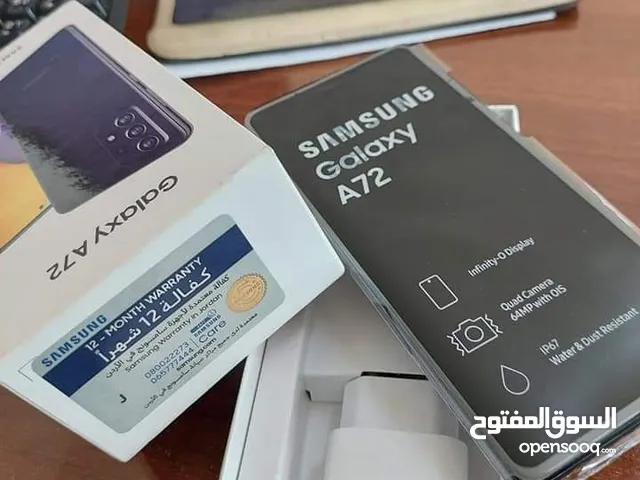 مش مصلح Samsung A72 رام 16 جيجا 256 أغراضة والكرتونه الأصلية متوفر توصيل