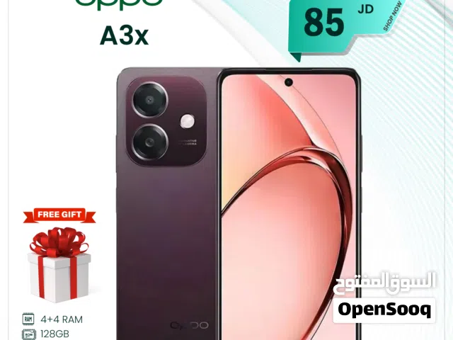 Oppo A3x 128 GB in Amman