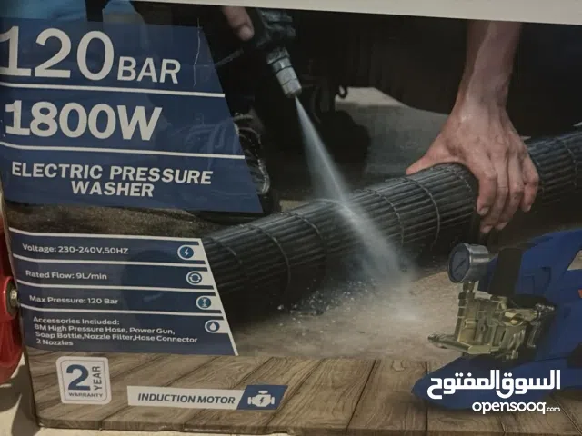 Bar Electric Professional Induction Pressure Washer With 8 Meter Hose and Soap Dispenser