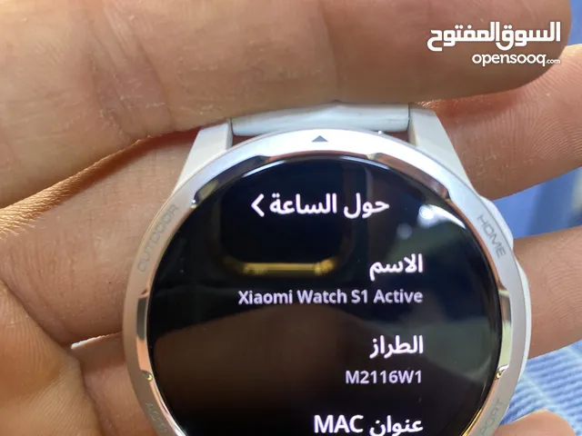 سلام عليكم ساعة شاومي Xiaomi Watch S1 Active جديده اصليه لون ابيض مواصفاته حلوه ترد علمكالمات