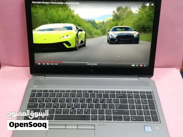 HP ZBOOK 2GB GRAPHICS CORE I7 32GB RAM 512GB SSD 15.6 INCH SCREEN اتش بي زد بوك، معالج رسومات 2 جيجا