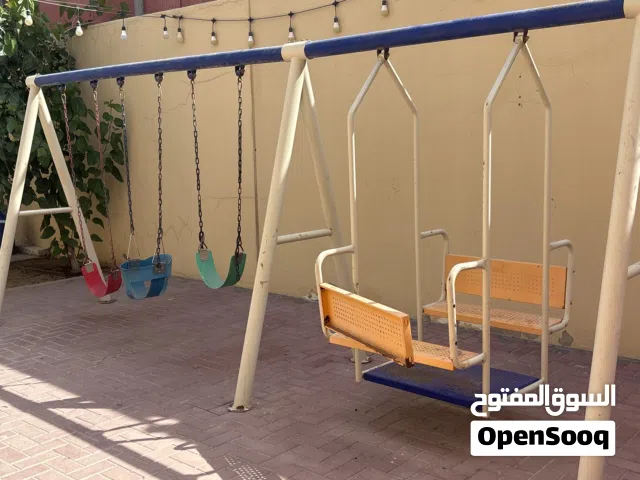 4 مراجيح مع زحليقه السعر قابل للتفاوض 4 swings with a slide،Price negotiable.