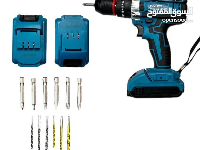 ( دريل شحن مع بطاريتين ) ( Charging drill with two batteries )