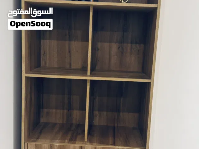 Wooden Bookshelf with Storage Cabinet