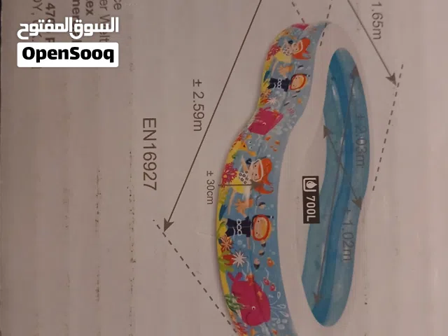 مسبح نوع intex جديدة بالكرتونة ما تعبى مي أكبر قياس