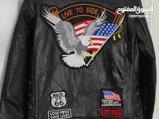 Women's motobike clothes leather jacket Size M