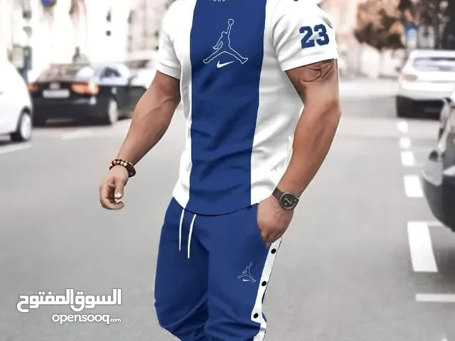 بدله رياضة رجالي خامه قطن شي فخم
