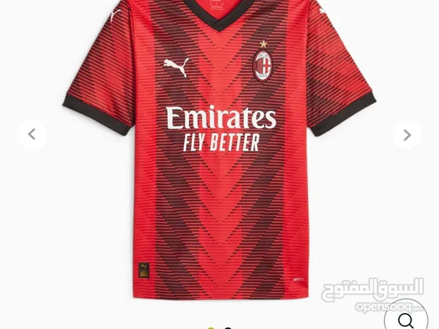 The red and black Ac Milan jersey (authentic real) تشرت ac Milan نسخة الاعبين أصلية