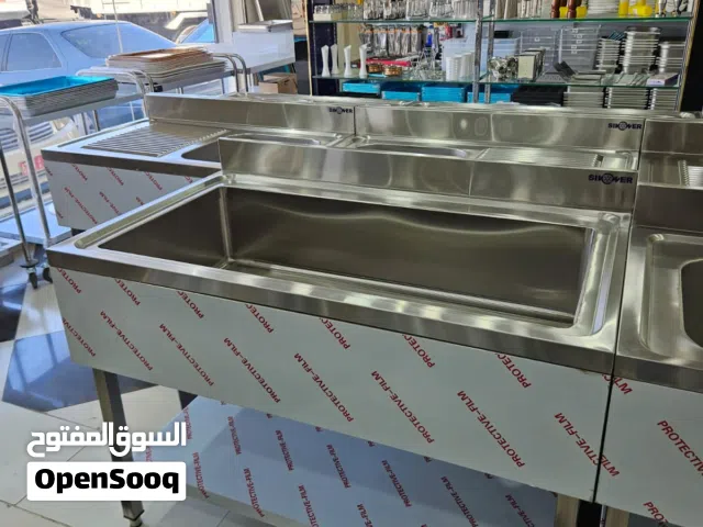 مغسله مطبخ استانلس استيل حوض كبير Pot wash sink  Size:1200* 700*mm  Bowl:1050*500*300mm