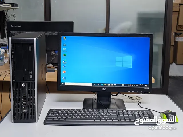 HP Core i7 Computer Set 8GB RAM 256GB SSD 19" HD Monitor Win 10 Pro Office 2021