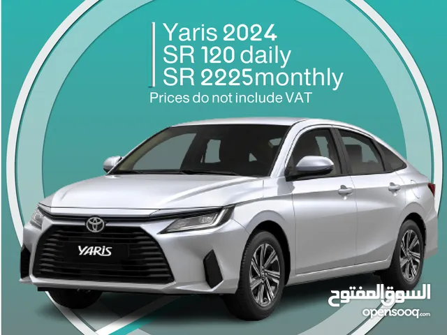 Toyota Yaris 2024 for rent in Khamis Mushait - Free delivery for monthly rental
