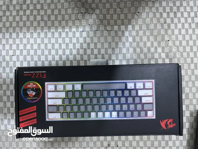 كيبورد Reddragon k617 fizz ماوس Logitech g102 وماوس باد كبير