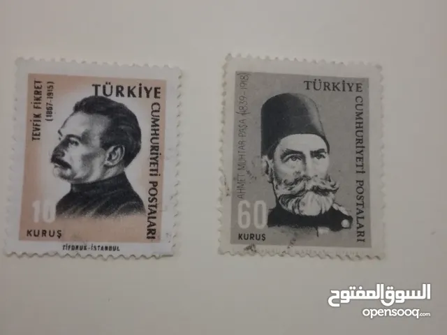 Türkiye'nin nadide tarihi pulları  Ahmed Muhtar Paşa.. Tevfik     طوابع تاريخية نادرة.Fikrit