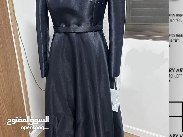 فستان سهرة فاخر ازرق أنيق – جديد تمامًا لم يُلبس أبدًا!!!!!!!!!!