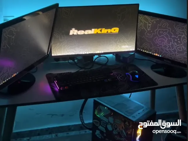 كمبيوتر قيمنق مع شاشة وكل مستلزماته بشغل كل الالعاب بمواصفات ممتازة