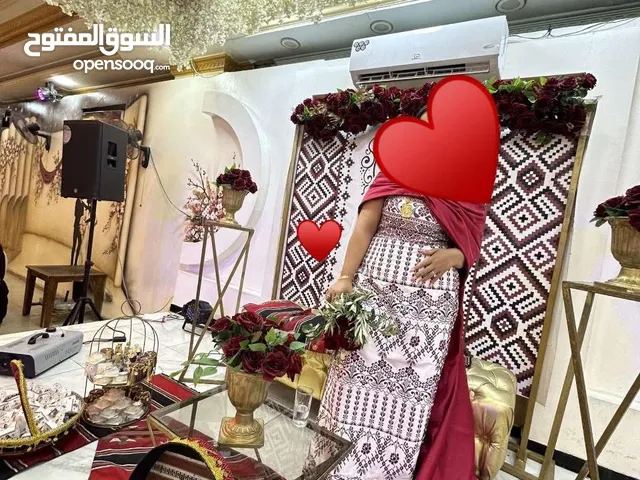 ثوب عروس حنة جديد ملبوس ساعتين فقط
