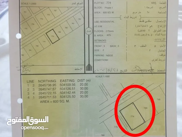 Residential Land for Sale in Al Batinah Al Khaboura