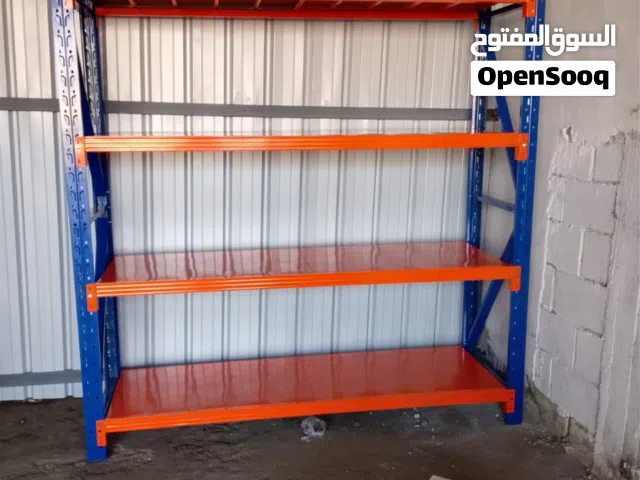 رفوف تخزين مستودعات ارفف سوبرماركت بجميع انواعها  رفوف صيدليات طاولات مكاتب كاشير عربيات تسويق