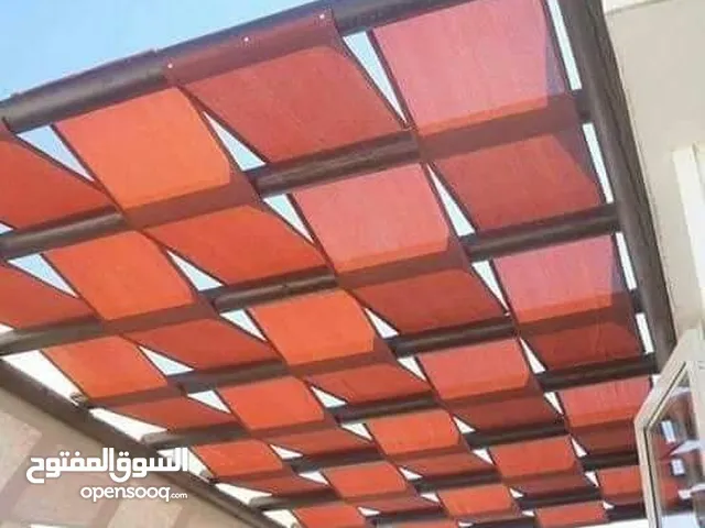 تفصيل وتركيب معرشات خشب براجولات مع اشرعه