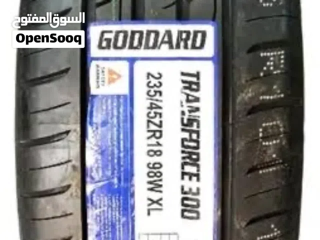 BRANDNEW TYRES 235/45ZR18 2025 GODDARD BRAND WITH ONE YEAR WARRANTY REASON TO SELL IS WRONGLY ORDER