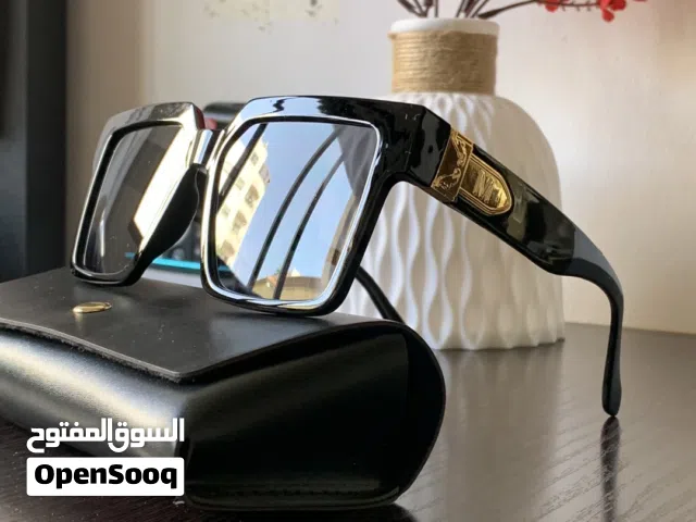 نظارة شمسية بإطار مربع وعدسات واقية uv 400