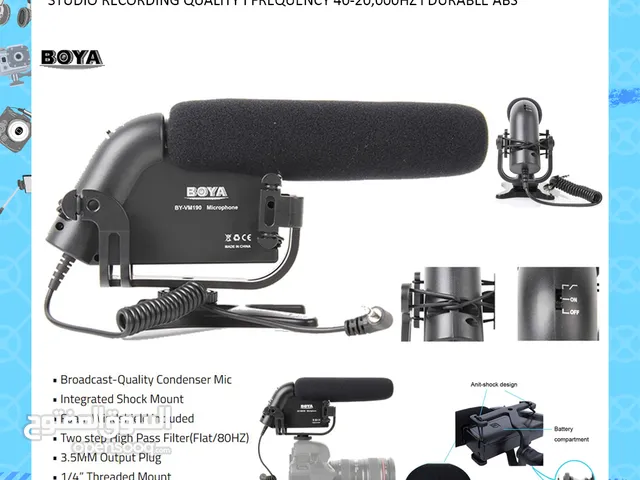 Boya BY-VM190 Camera Mounted Shotgun Mic ll Brand-New ll