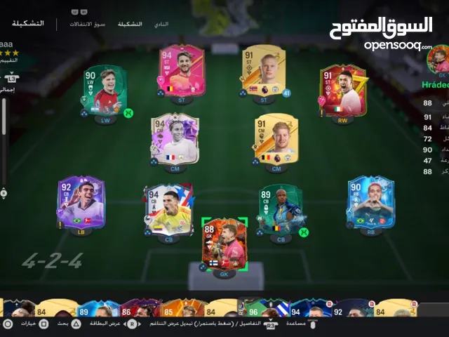 تشكيله FC24 بلاي ستيشن