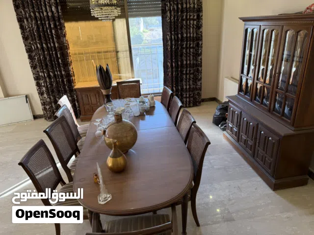 طقم سفرة Ethan Allen أصلي – خشب طبيعي فاخر