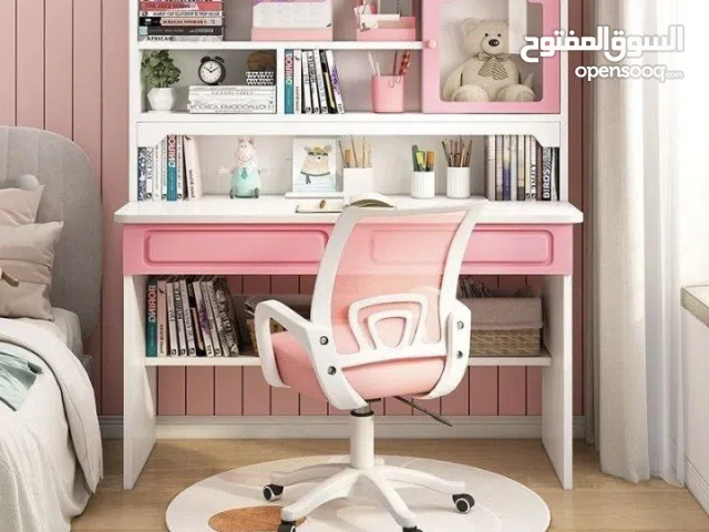 تخفيض  ميز دراسة عمودي الوان  خشب mdf 12mm   لونين.  ازرق.   وردي  متوفر بقياسين للحجز راسلونا ..