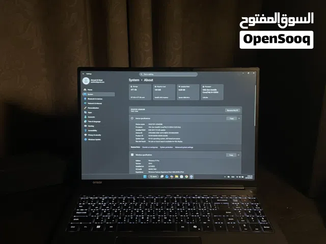 لابتوب عنصر ترس شبه جديد onsor turs laptop