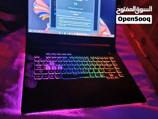 لابتوب كيمكنك للبيع ابوب asos rog strix للبيع معالج 17 جيل عاشر كرت و 6 gtx1660 ti