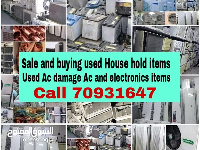 buying used House hold items Used Ac damage ac and electronics items