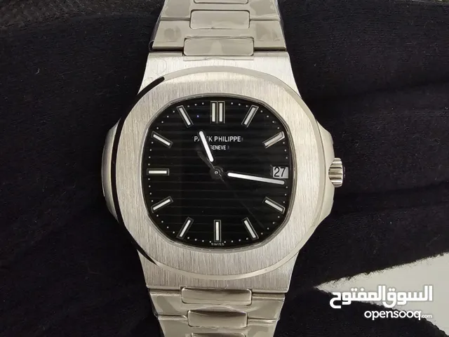 PATEK PHILIPPE NAUTILUS SWISS AUTOMATIC WATCH WITH SAPHIRE GLASS