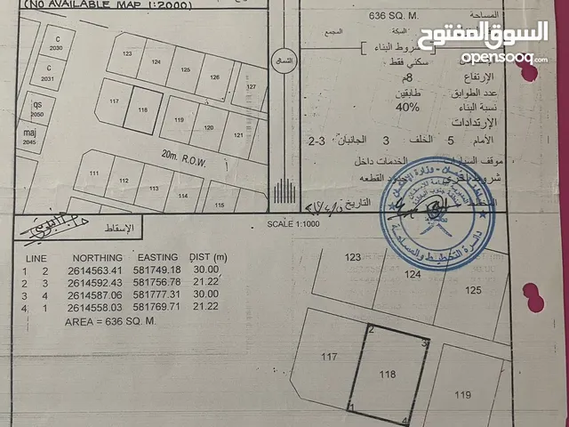 Residential Land for Sale in Al Batinah Barka