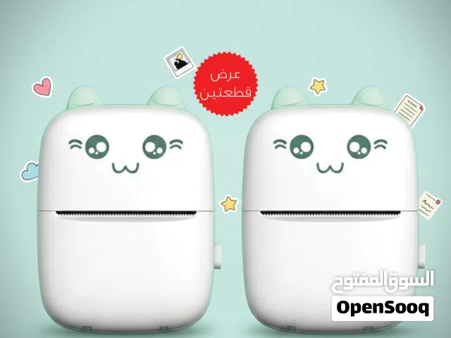 عرض القطعتين Mini sticker prainter "مع عرض الـــ 2 طابعة الملصقات الميني وتوصيل مجانى