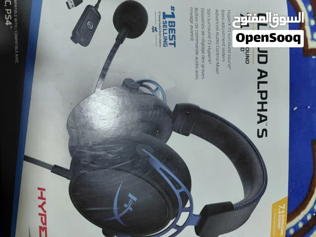 سماعه احترافيه hyperx  clude alpha s 7.1