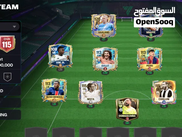 FC Mobile 115 OVR Team ID for Sale / Exchange 35 bd cheap price slightly negotiable