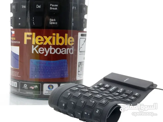 USB Flexible Keyboard كيبورد ضد الماء والكسر وووو وكل شي بسعر ناار