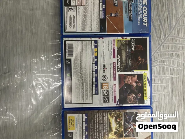 ألعاب فيديو لجهاز سوني فور جميلة جداً و نادرة يو إف سي و سبايدرمان و تنس