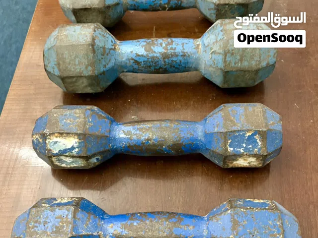 دمبلز حديد صب مستعملة - إجمالي الوزن 30 كيلو