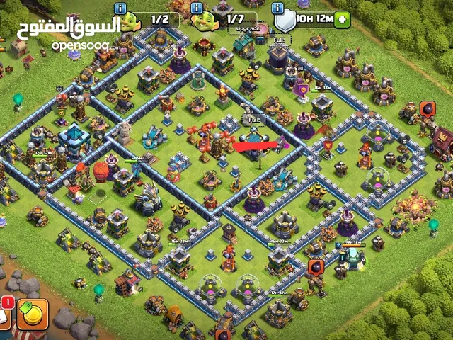 حساب Clash of clans 70% Max