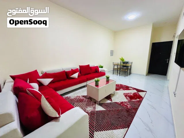 SH / عجمان - الراشدية /3/ - خلف جراند مول - غرفة وصالة مفروشة للايجار الشهري شامل الفواتير