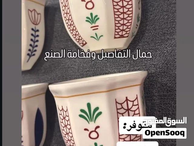 اكواب 250 ملي سيراميك 3 حبات . تغليف فردي