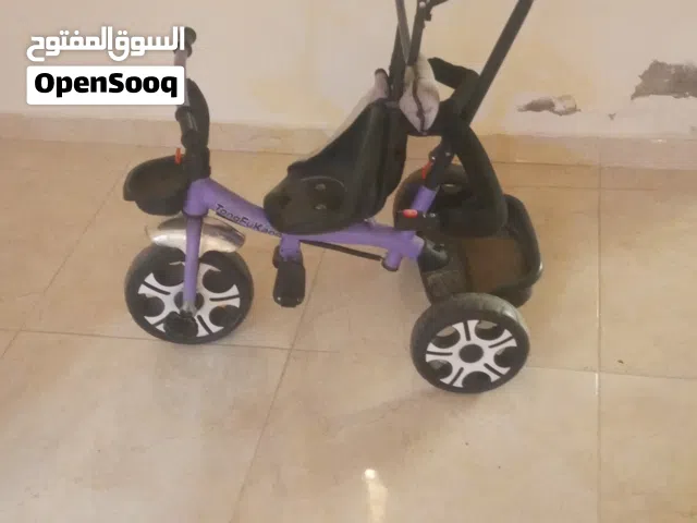 بسكليت اطفال مع تحكم يدوي وشمسيه للبيع