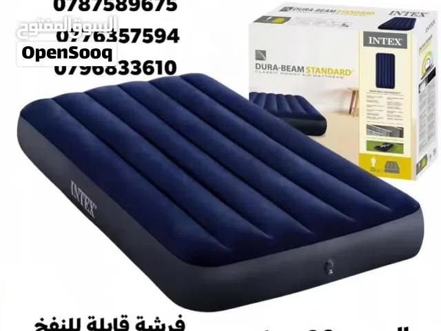 فرشات سرير نوم هوائية قابلة للنفخ فرشة انتكس مقاس مفرد مناسب للتخييم والاستخدامات المنزلية  .
